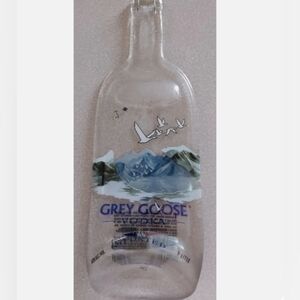 Pressed Grey Goose Vodka Alcohol Bottle  Tray/ Holder/Spoon Rest/Hanging Decor